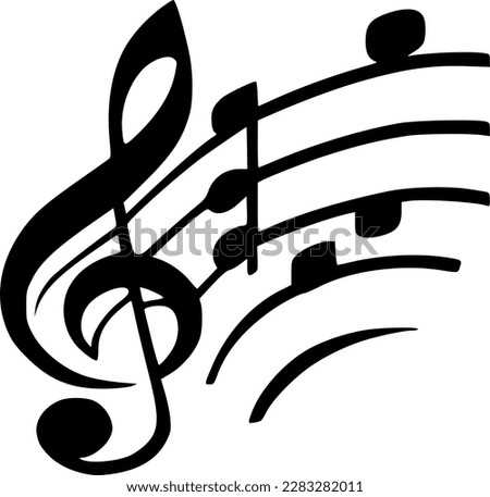 Music Note - High Quality Vector Logo - Vector illustration ideal for T-shirt graphic