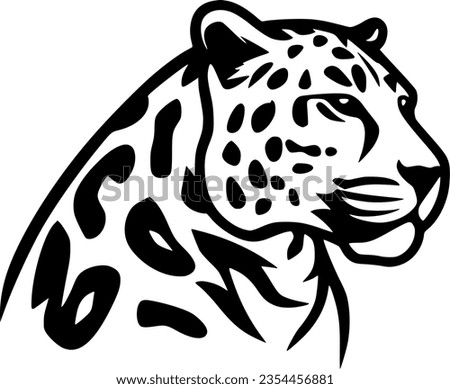 Leopard | Minimalist and Simple Silhouette - Vector illustration