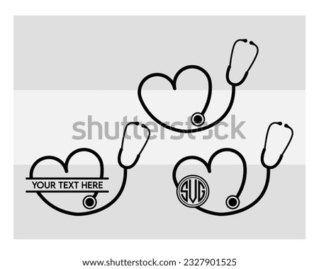 Heart Stethoscope Svg, SVG Bundle, Heart Beat, Stethoscope Svg, Circut Cut Files Silhouette, Nurse, Stethoscope Health Heart, Medical | Doctor Svg, Lifeline, Science, Heartbeat Clipart,