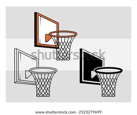 Similar – Foto Bild Basketballkorb-Silhouette und blauer Himmel, Straßenkorb in der Stadt Bilbao Spanien