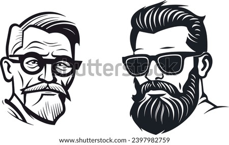 Redefine your brand identity with our Eminent Essence Man Vector Logo Design Illustration.