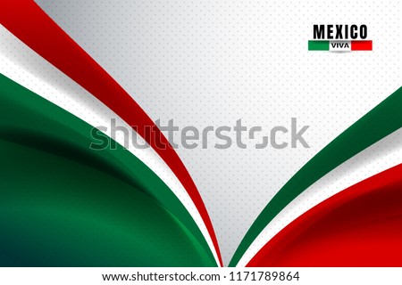 Mexico flag color backgrounds concept for National holiday, Independence Day and other events, Vector illustration