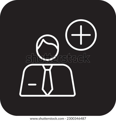 Team addition Business people icon with black filled line style. human, plus, add, social, community, member, user. Vector illustration