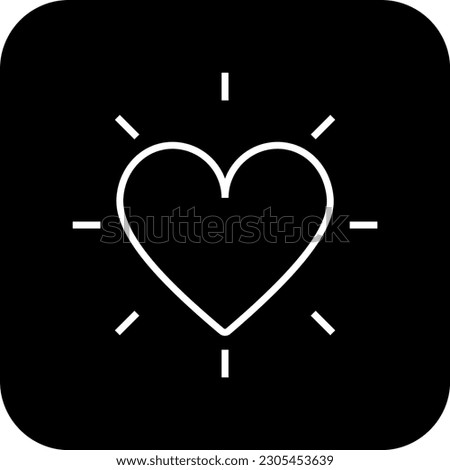 Favourite E-Commers icon with black filled line style. interface, best, heart, good, love, app, rating. Vector illustration