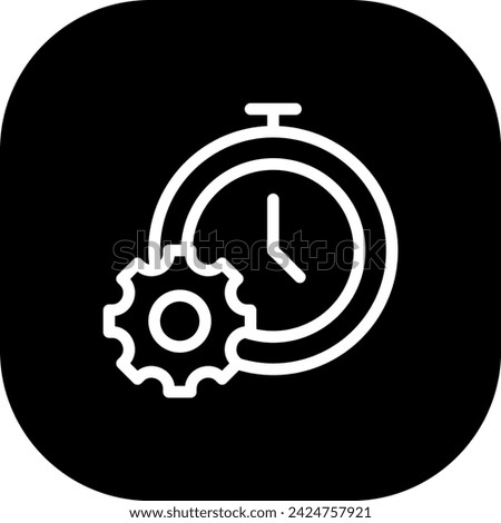 Efficiency key performance indicator icon with black filled line outline style. efficiency, efficient, performance, concept, technology, energy, business. Vector Illustration