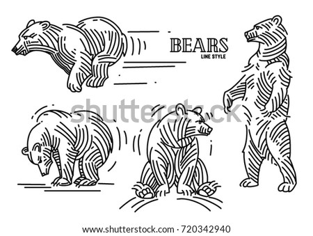 Standing Bear Outline | Free download on ClipArtMag