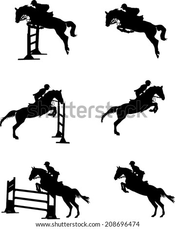 Horse jumping obstacle