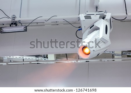 Stage light on lighting rig