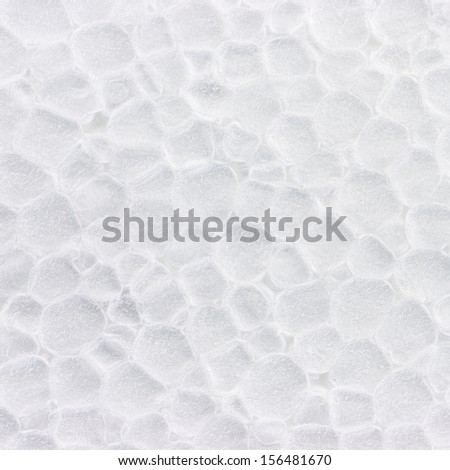 White plastic foam texture background