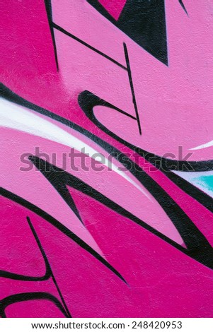 MINSK, BELARUS - APRIL 30th: Closeup of graffiti wall as abstract colorful background on April 30th, 2013 in Minsk, Belarus.