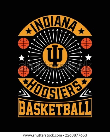 Indiana hoosiers basketball T-shirt design 