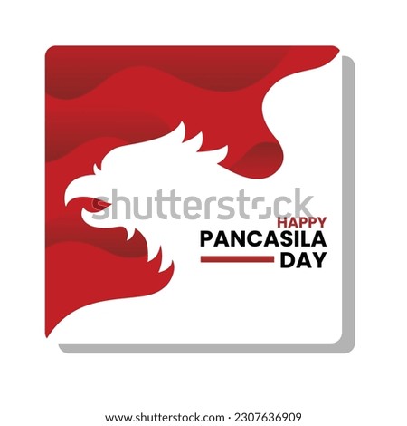 Indonesian Holiday Pancasila Day Illustration