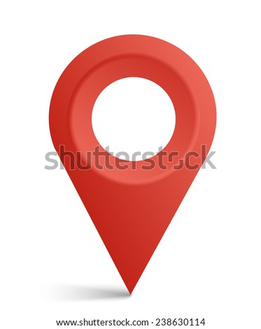 Map symbol, map pointer, vector icon