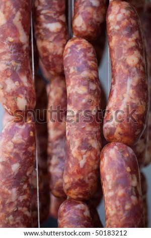 made in Italy, delicious italian sausages market