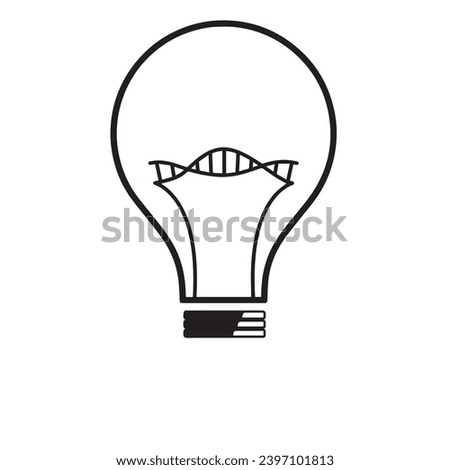 simple black and white bulb icon