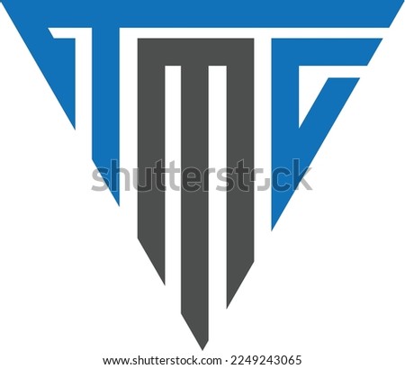 tmc triangle shape logo design