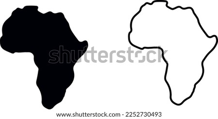 black Africa icons vector design