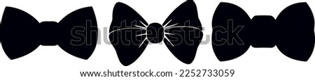 black bowtie icons vector design 