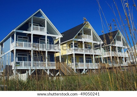three pretty rental homes at the beach