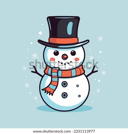 Snowy Fun Cute Snowman Icons