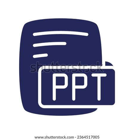 Ppt Pptx Microsoft Powerpoint Presentation Glyph Filled Style Icon