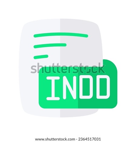 Indd Adobe Indesign Document Flat Style Icon