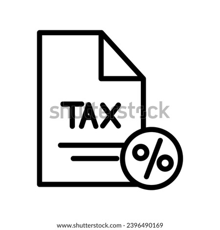Tax form, Income verification line icon, outline icon, pixel perfect icon