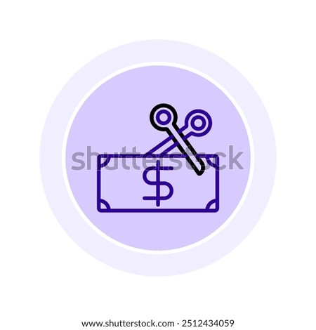 Price Slash icon, price, slash, discount, markdown line icon, editable vector icon, pixel perfect, illustrator ai file