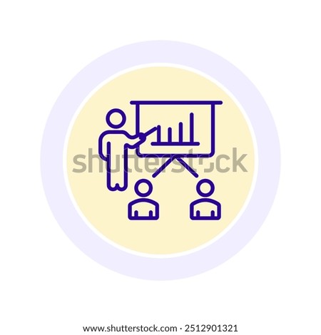 Business Presentation icon, presentation, pitch, meeting, conference, editable vector, pixel perfect, illustrator ai file