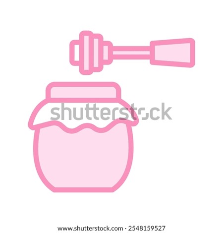 Honey Jar duotone line icon , vector, pixel perfect, illustrator file