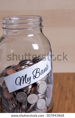 Cash Jar Filled for my Personal Bank at my home