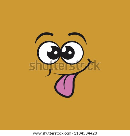 Face Expression Emoticon , vector illustration design