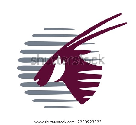 animal dear sign icon symbol graphic design logo art vector template isolated white background