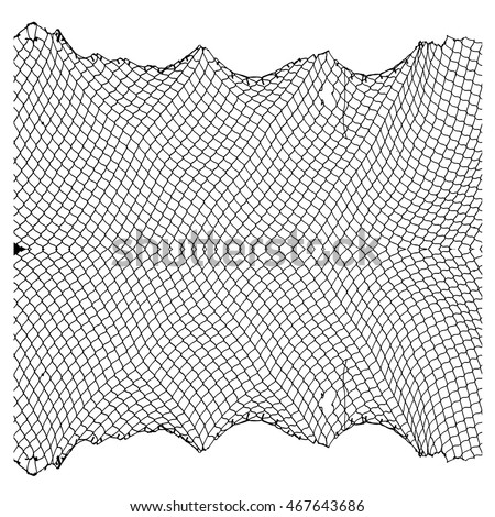 Net pattern. Rope net vector silhouette. Soccer, football, volleyball, tennis and tennis net pattern. Fisherman hunting net rope texture / pattern.