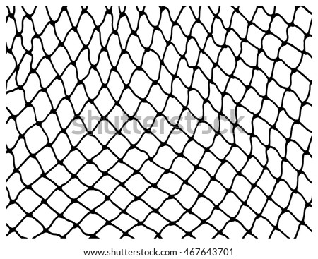 Net pattern. Rope net vector silhouette. Soccer, football, volleyball, tennis and tennis net pattern. Fisherman hunting net rope texture / pattern.