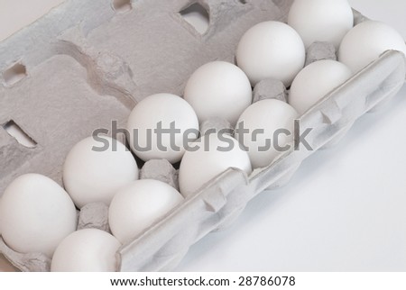 eggs in a cardboard carton