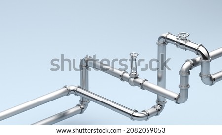 Similar – Image, Stock Photo Piping in chemical plant