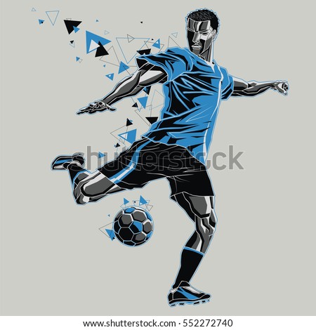 Soccer Player Silhouette Clipart Images | 123Freevectors