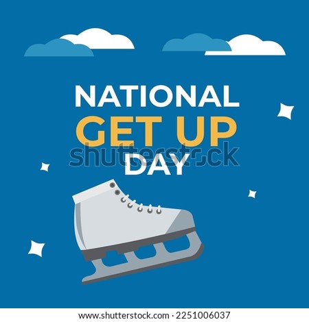 National Getup Day celebration design