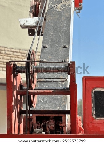 Similar – Image, Stock Photo Crane behind scaffolding