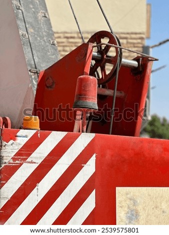 Similar – Image, Stock Photo Crane behind scaffolding