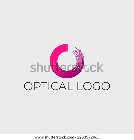 Creative Optical Fiber Logo Design 