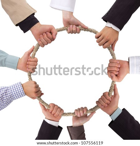 Similar – Image, Stock Photo Rope team with forms made of fabric in the wind