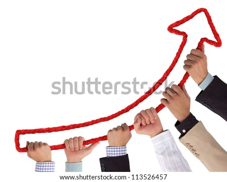 Similar – Image, Stock Photo red arrow points upwards