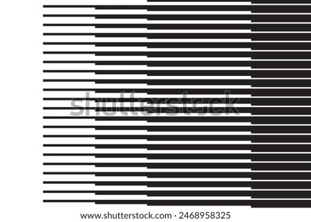  simple abstract black color geometric degrade horizontal big to small lines stripes pattern