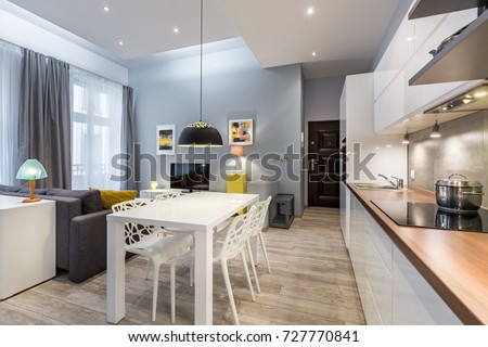 Similar – Image, Stock Photo Kitchenette Window Curtain