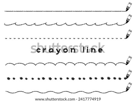 Black crayon ruled line set