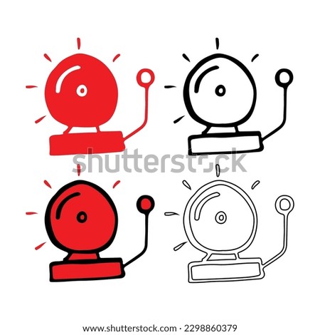 ringing school bell. back to school isolated vector, texture details, flat design, sticker cards banners poster design
flat school bell, alarm fire, icon symbol sign, logo template, vector, eps 10