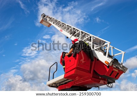 Checks and maintains the ladders on the fire truck.