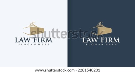 Law Education Logo Template Design Vector collection